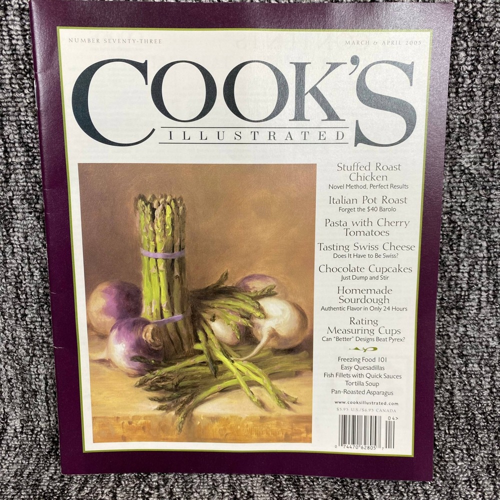 Cooks Illustrated Magazine March April 2005 Purple Roast Chicken Recipes No 73